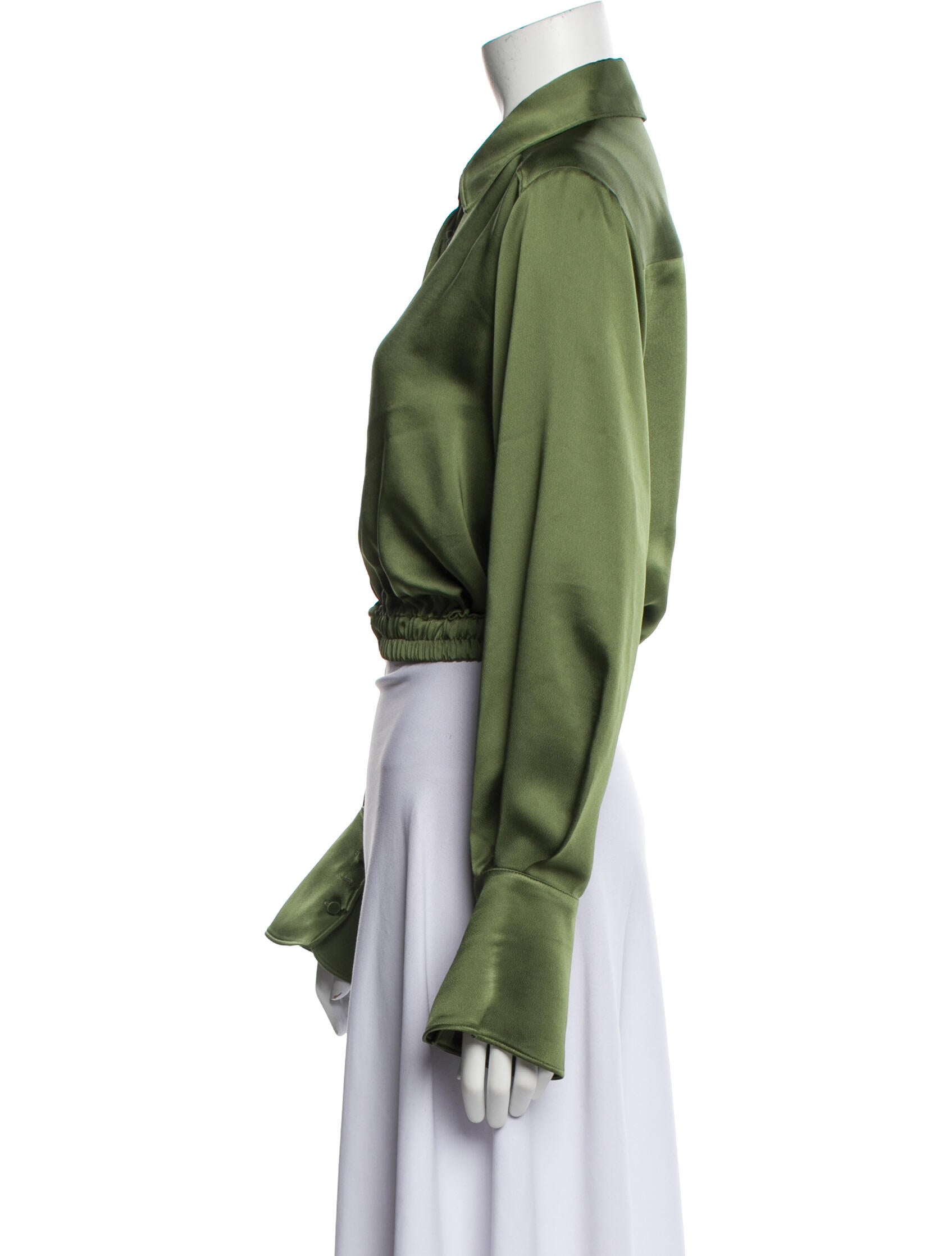 Simkhai Long Sleeve Crop Top