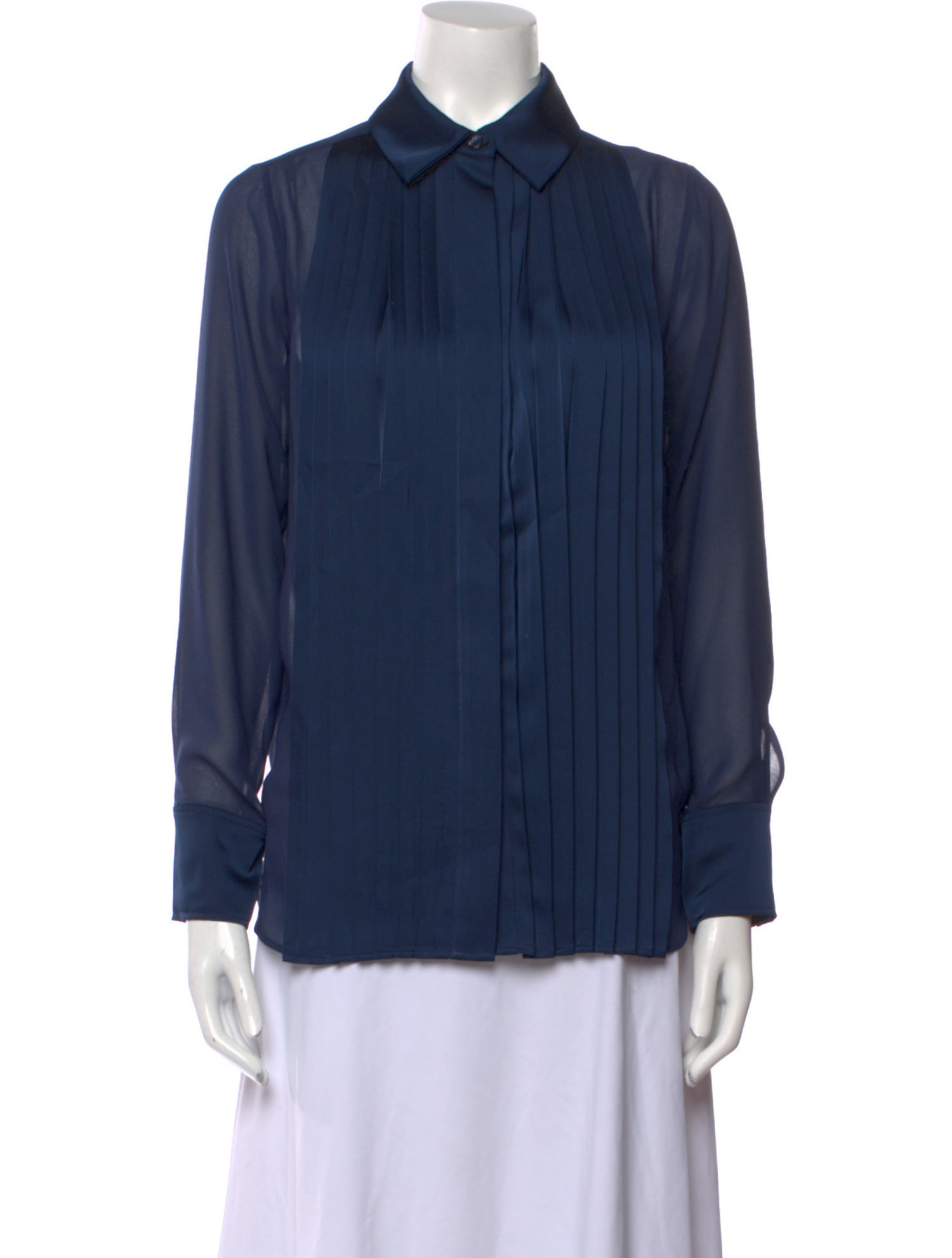 Simkhai Long Sleeve Button-Up Top
