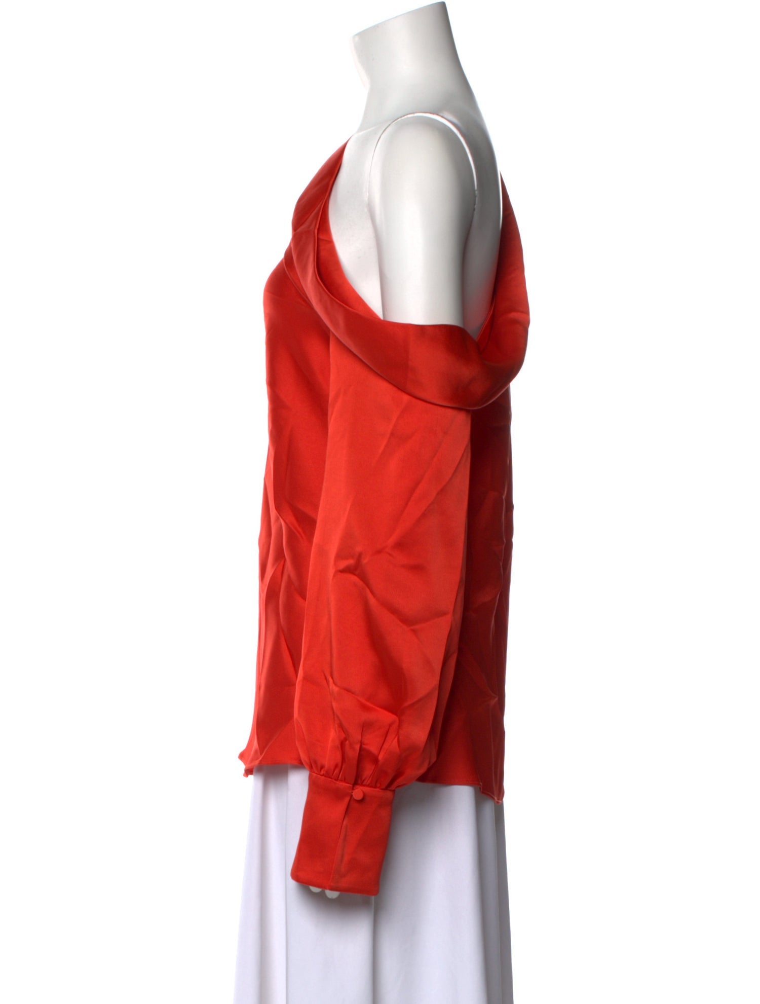 Simkhai Asymmetrical Long Sleeve Blouse