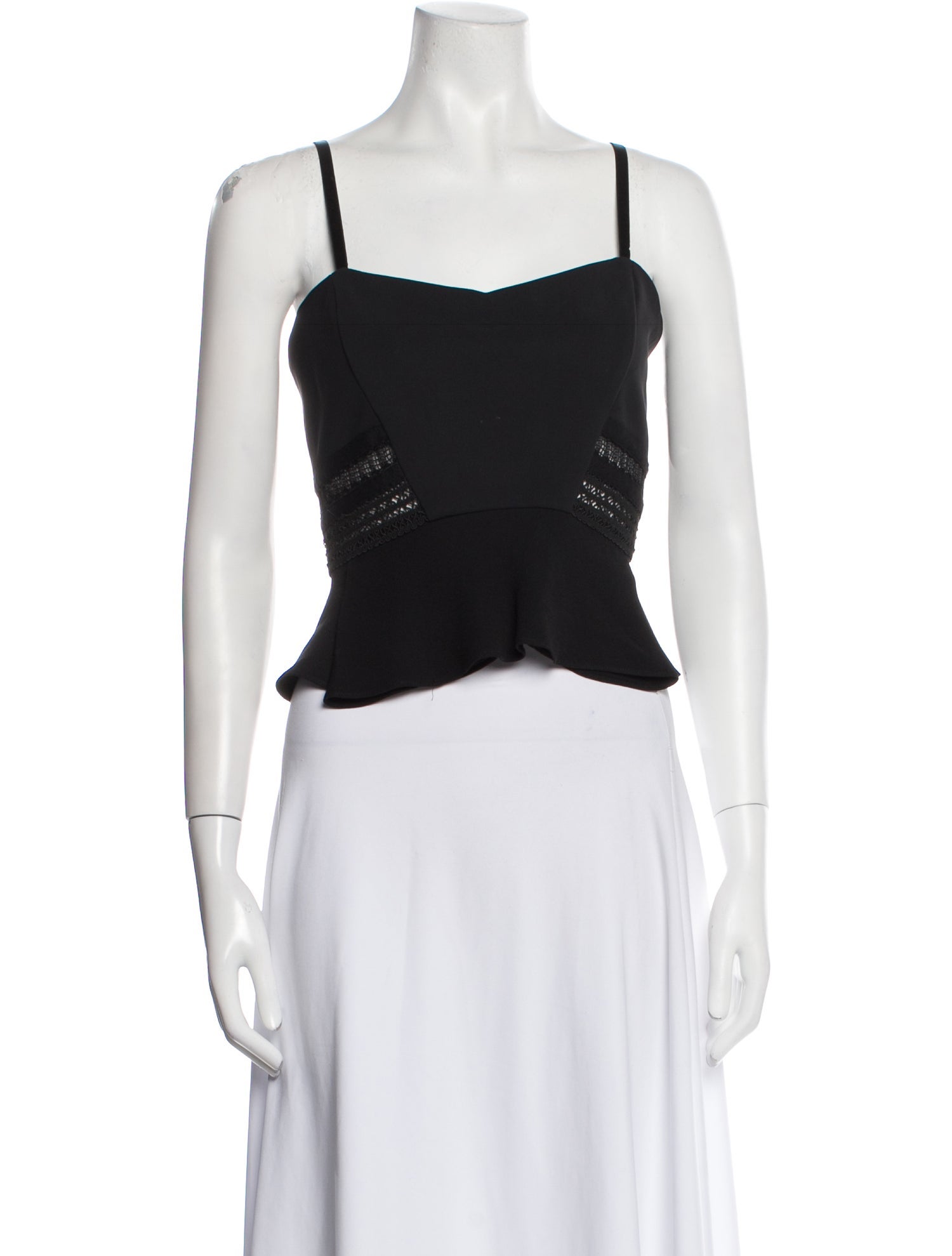 Simkhai Nylon Square Neckline Crop Top