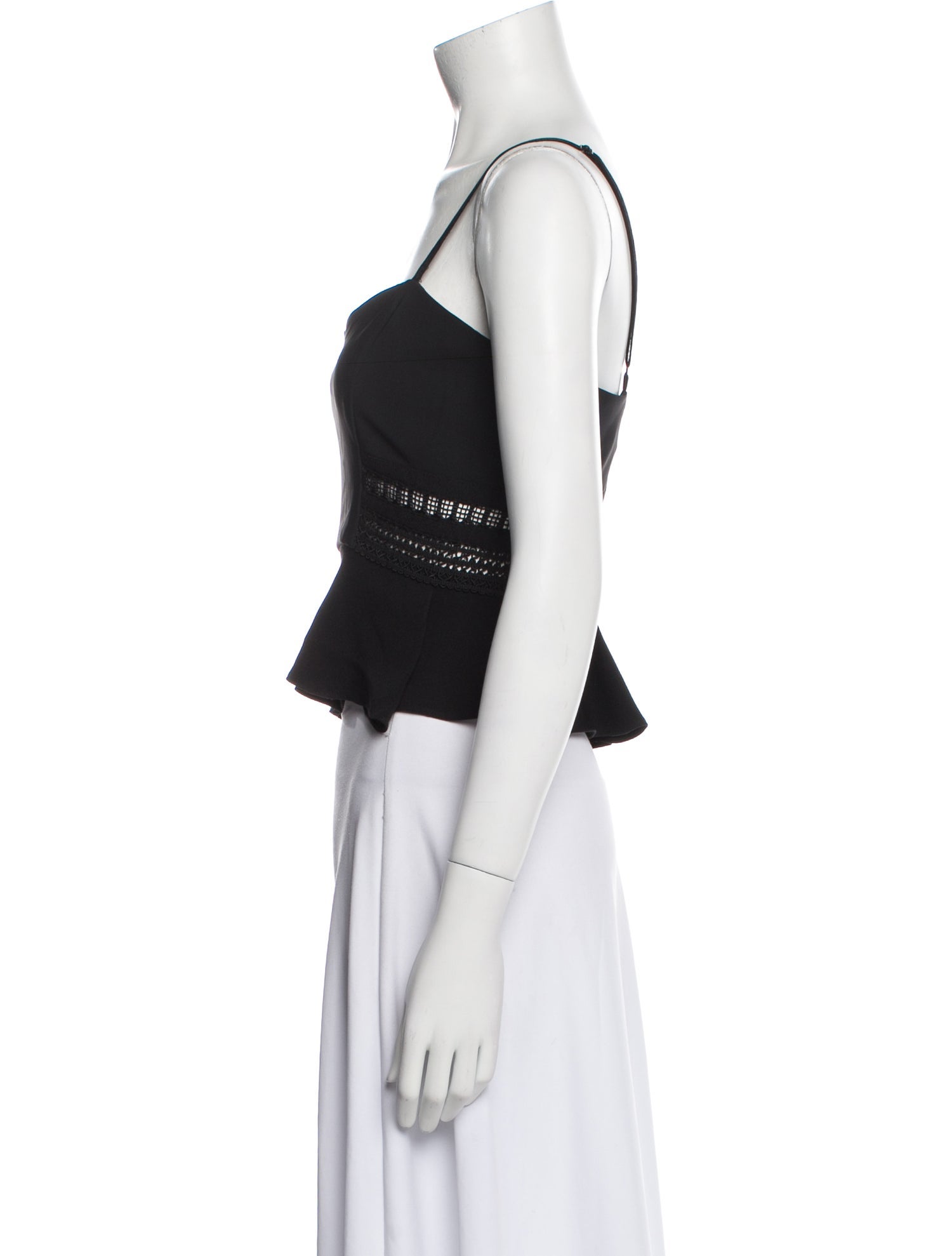 Simkhai Nylon Square Neckline Crop Top