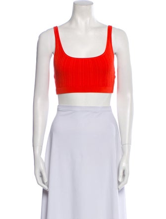 Simkhai Scoop Neck Sleeveless Crop Top