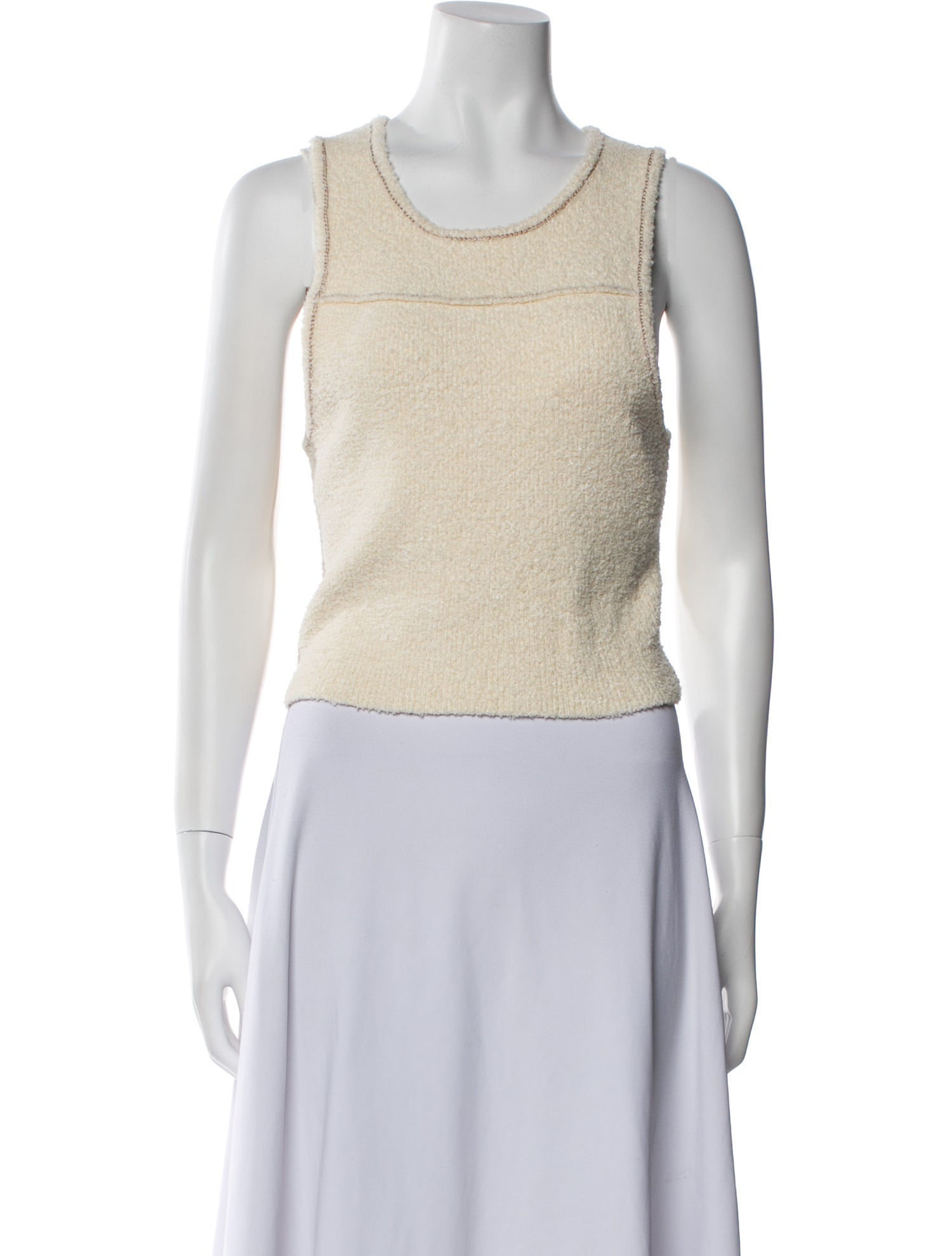 Simkhai Scoop Neck Sleeveless Crop Top