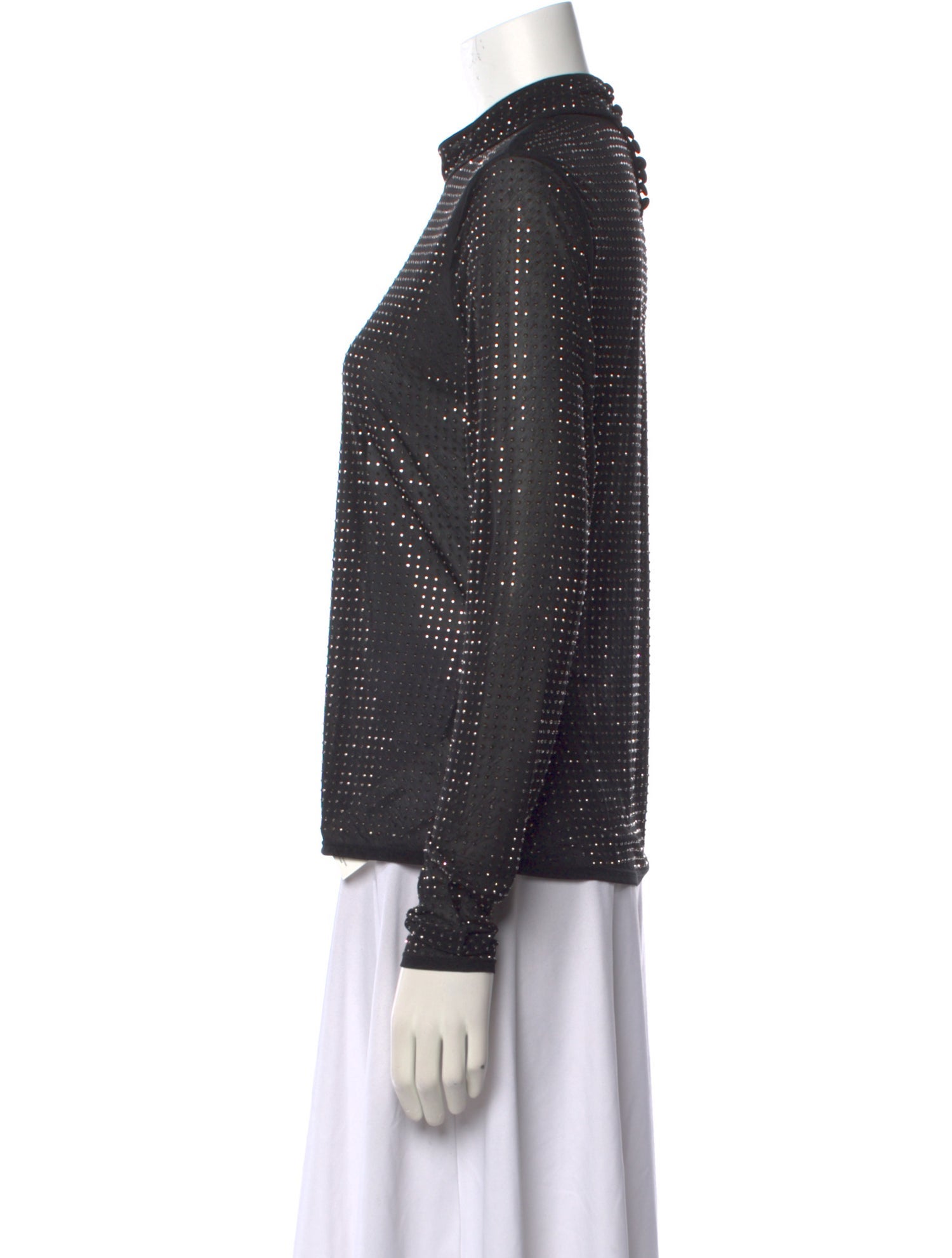 Simkhai Mock Neck Long Sleeve Sweatshirt