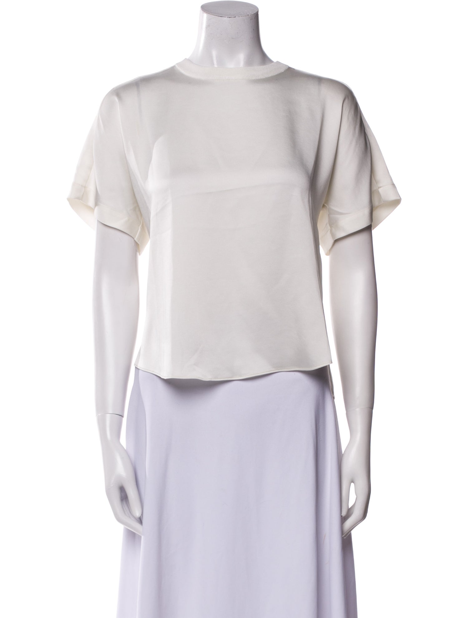 Simkhai Bateau Neckline Short Sleeve Crop Top w/ Tags