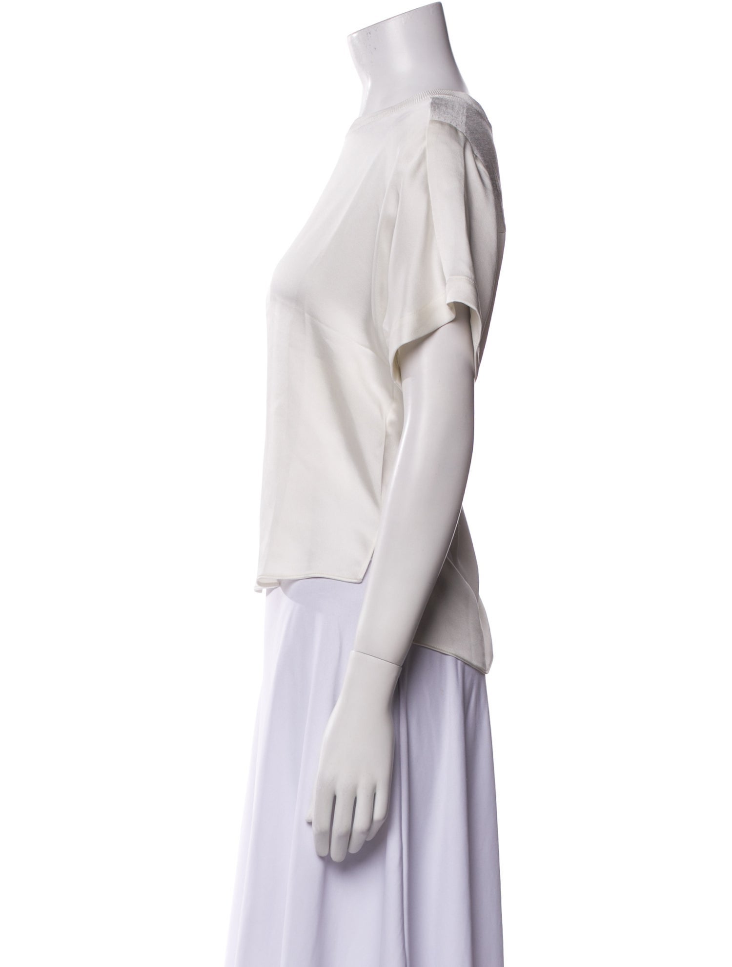 Simkhai Bateau Neckline Short Sleeve Crop Top w/ Tags