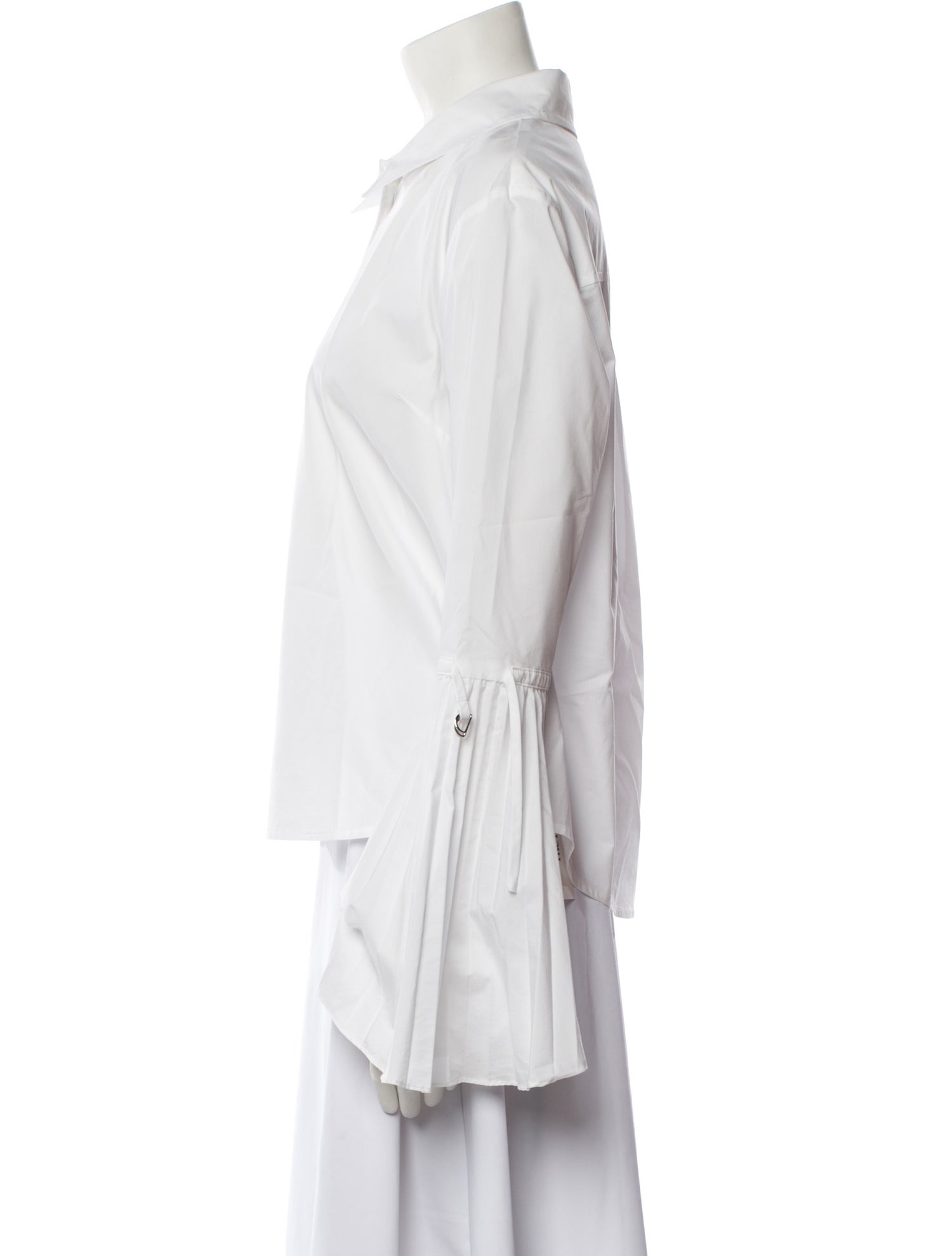 Simkhai Long Sleeve Button-Up Top