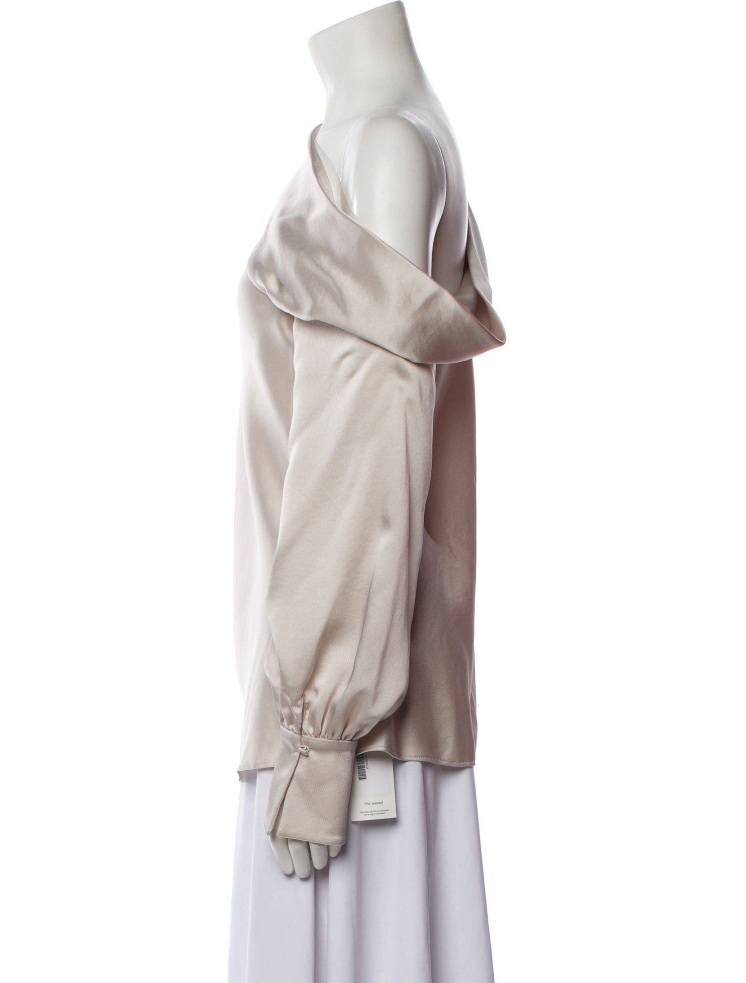 Simkhai Asymmetrical Long Sleeve Blouse