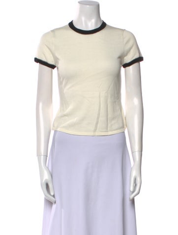 Simkhai Tops Crew Neck Short Sleeve Crop Top S