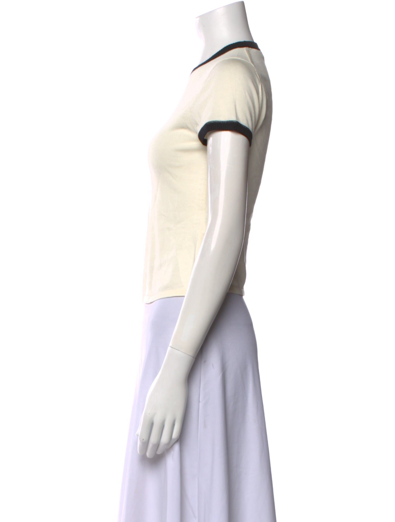 Simkhai Crew Neck Short Sleeve Crop Top