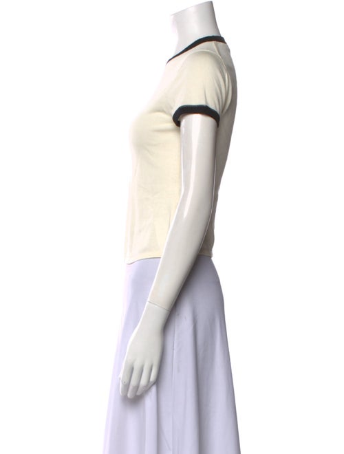 Simkhai Crew Neck Short Sleeve Crop Top