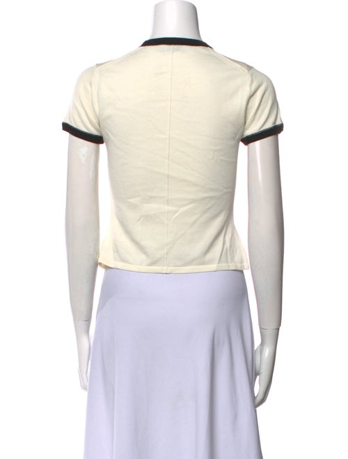 Simkhai Crew Neck Short Sleeve Crop Top