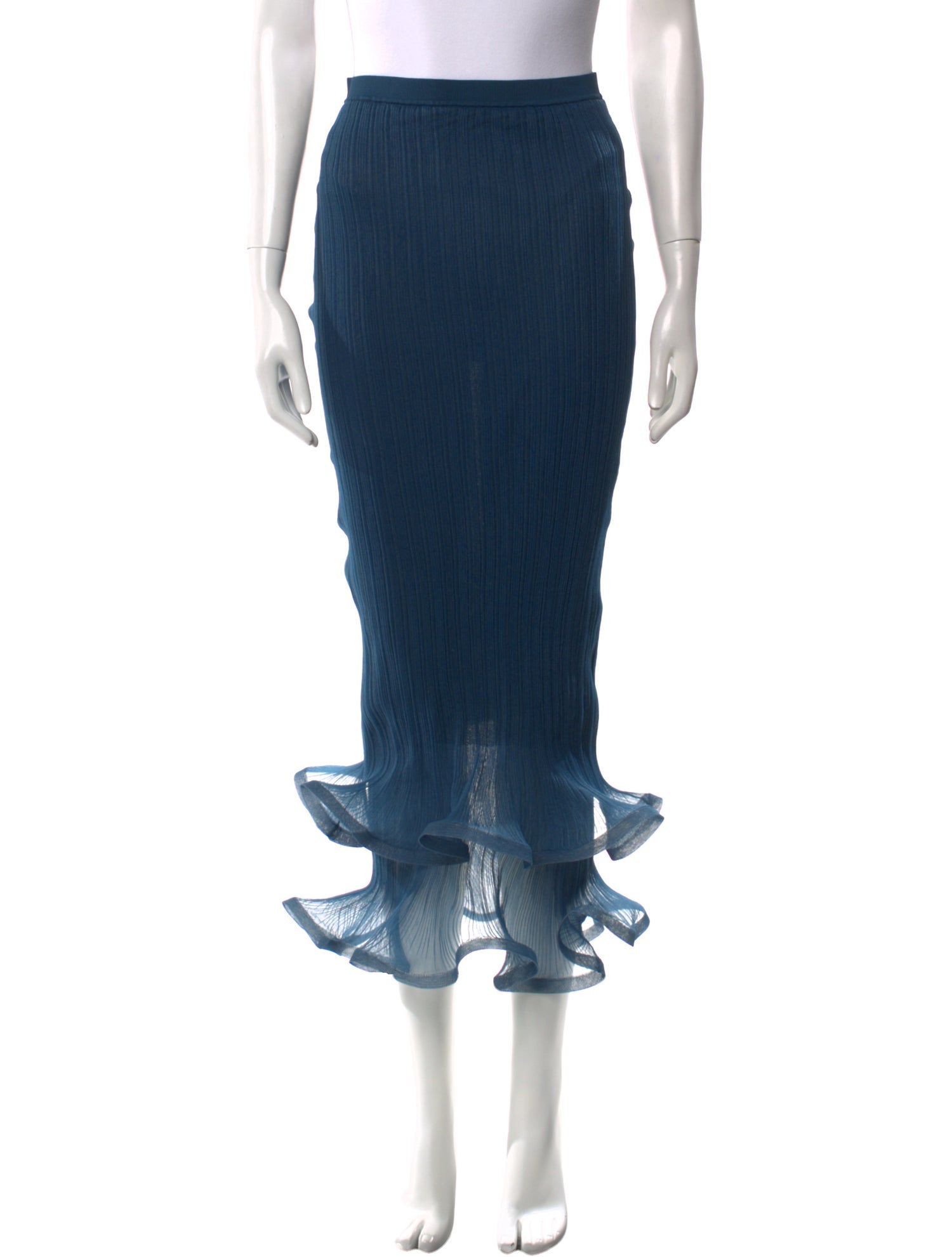 Simkhai Ruffle Embellishment Knee-Length Skirt w/ Tags