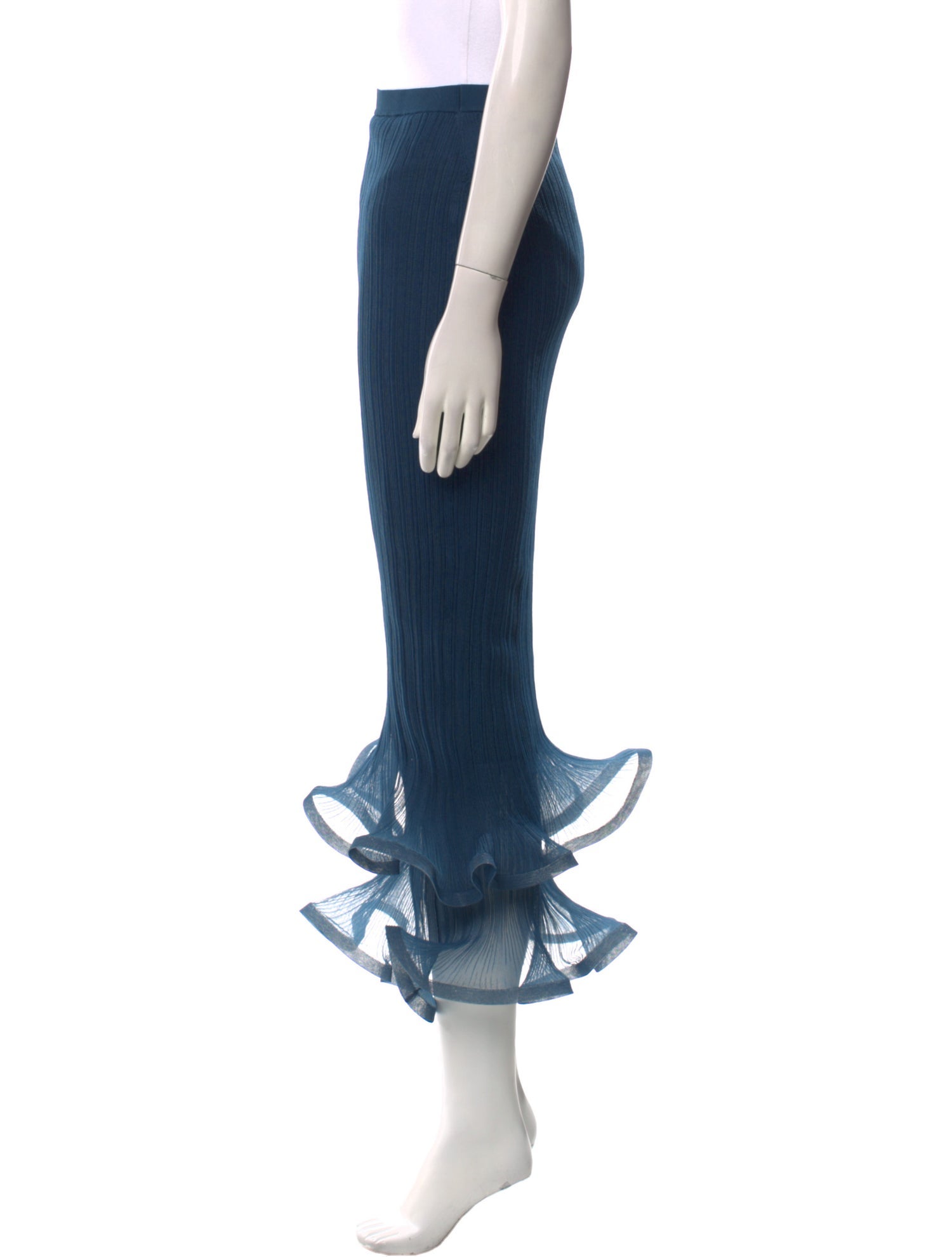 Simkhai Ruffle Embellishment Knee-Length Skirt w/ Tags