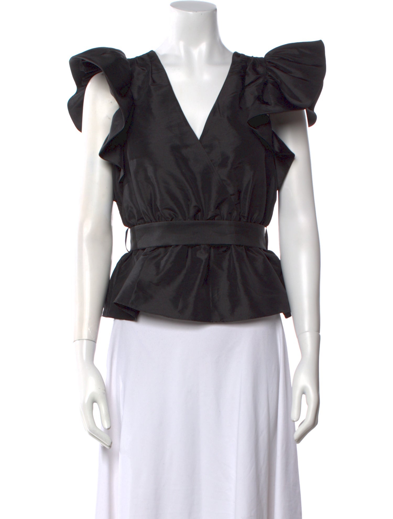 Simkhai V-Neck Short Sleeve Crop Top w/ Tags