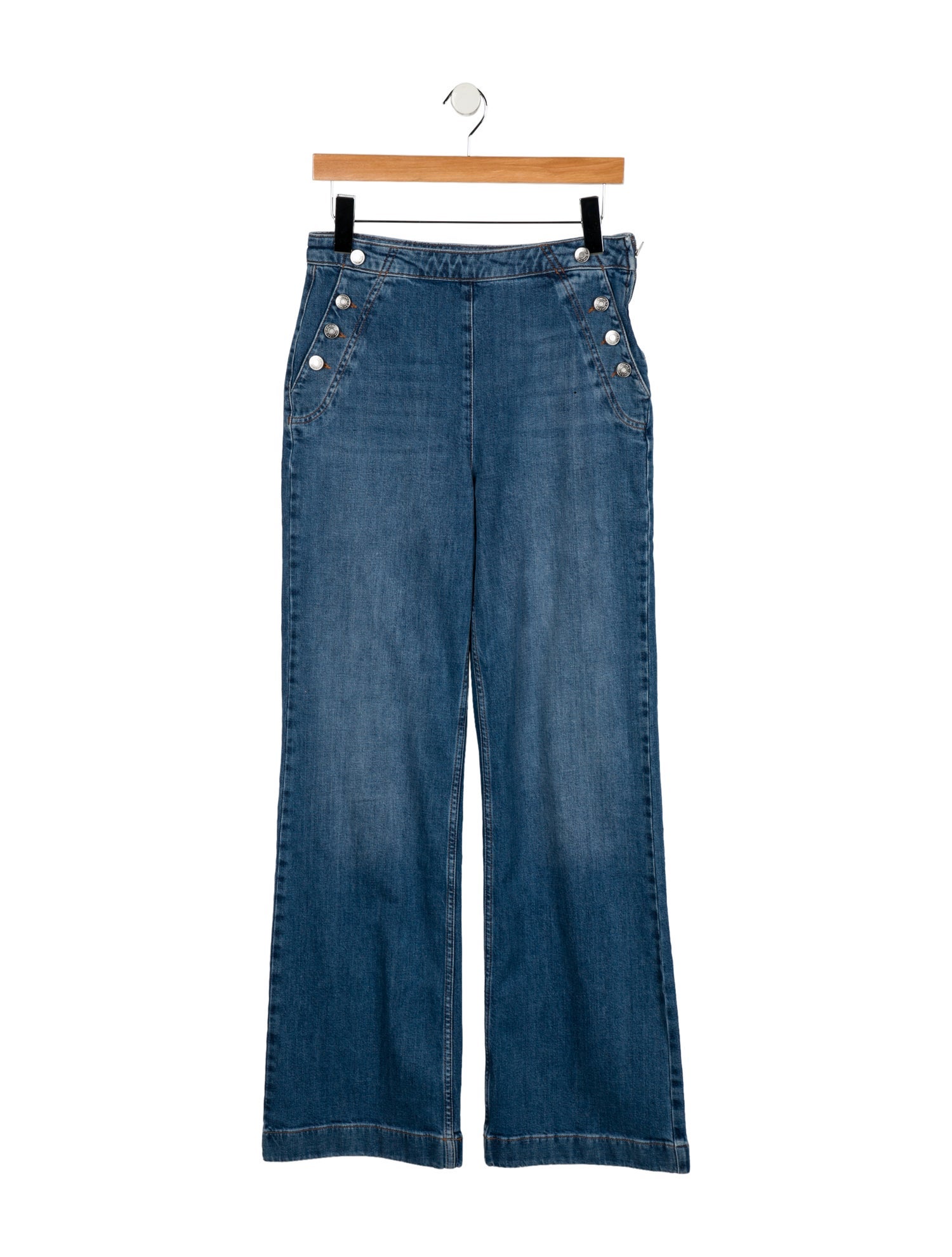 Simkhai High-Rise Wide Leg Jeans