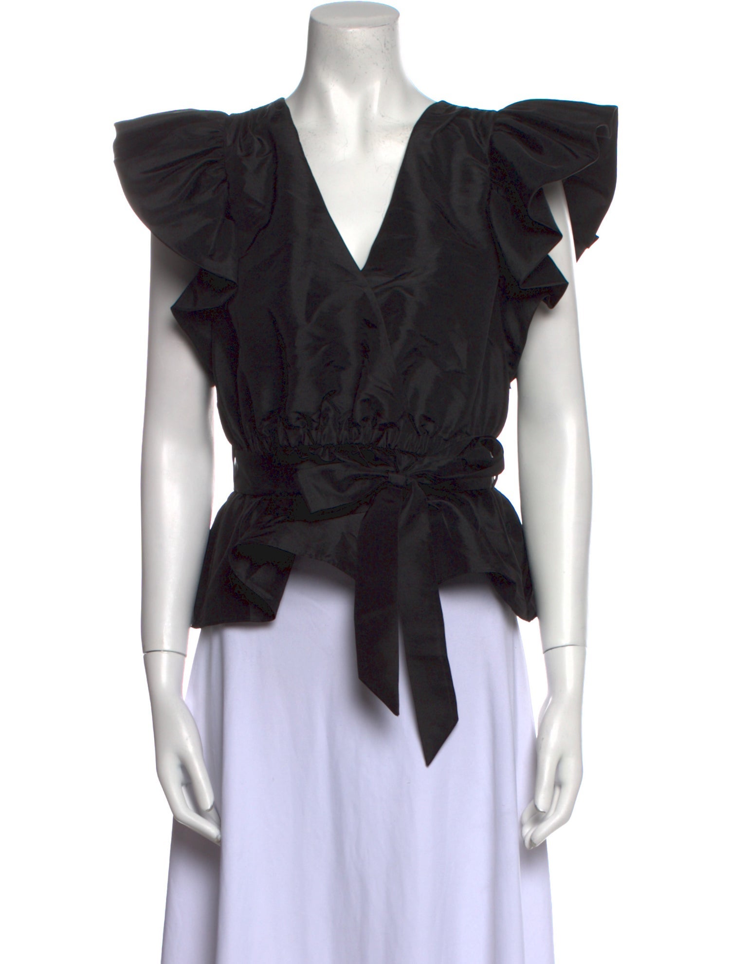 Simkhai V-Neck Short Sleeve Blouse w/ Tags