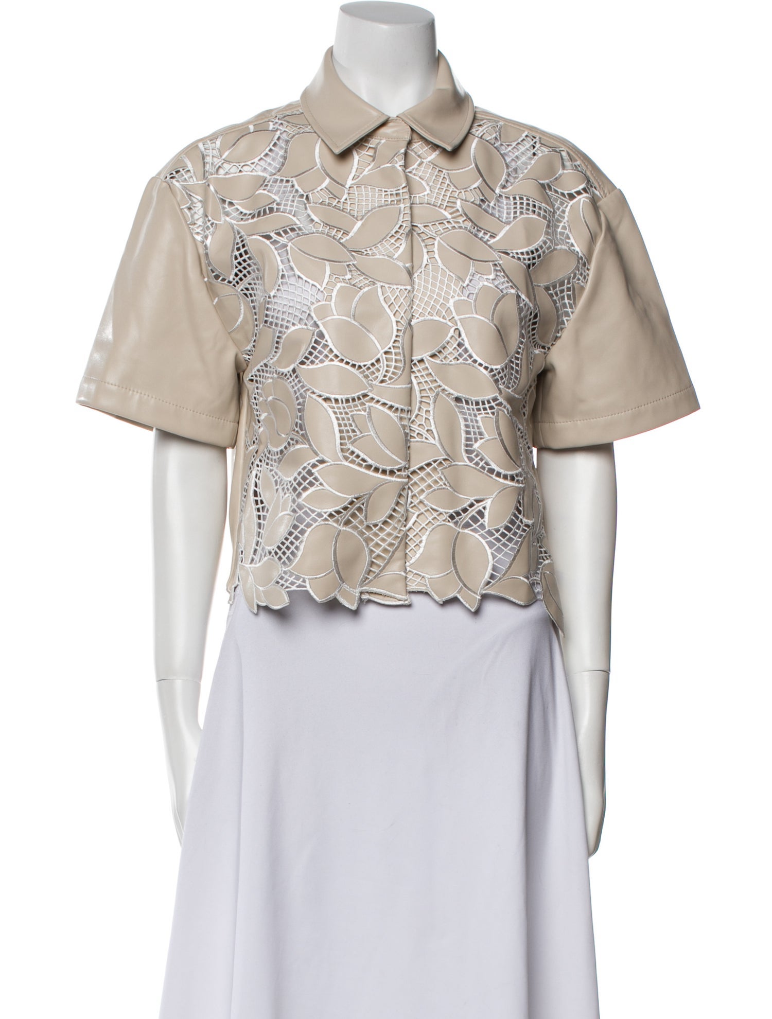 Simkhai Nylon Lace Pattern Coat w/ Tags