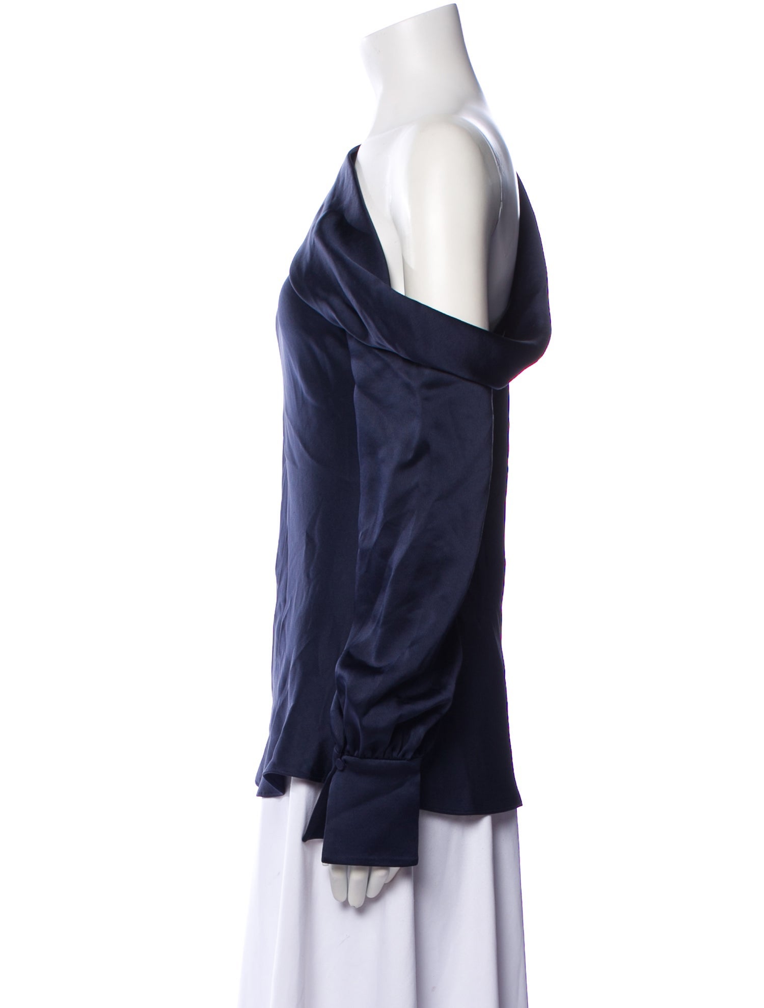 Simkhai One-Shoulder Long Sleeve Blouse