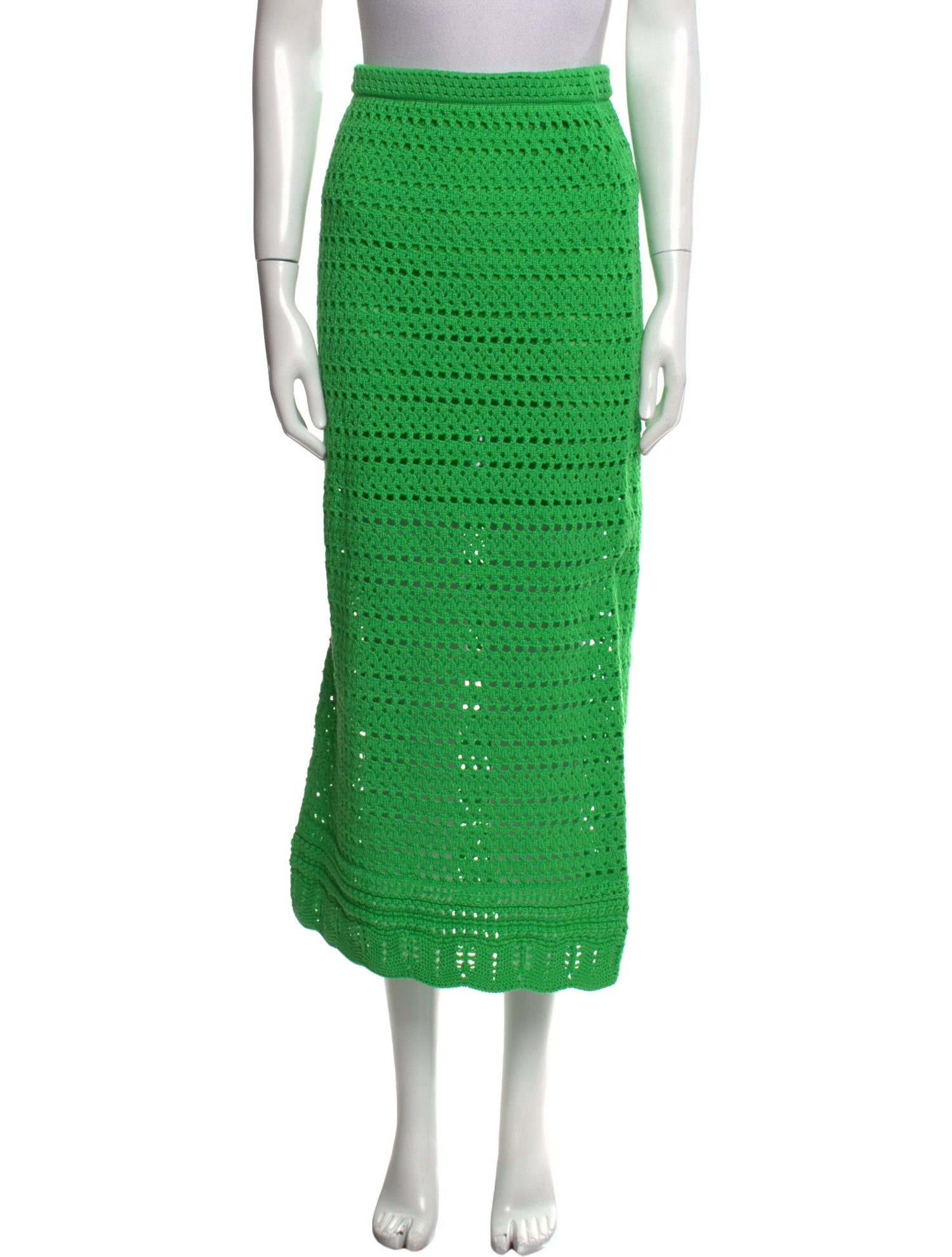 Simkhai Lasercut Accents Midi Length Skirt