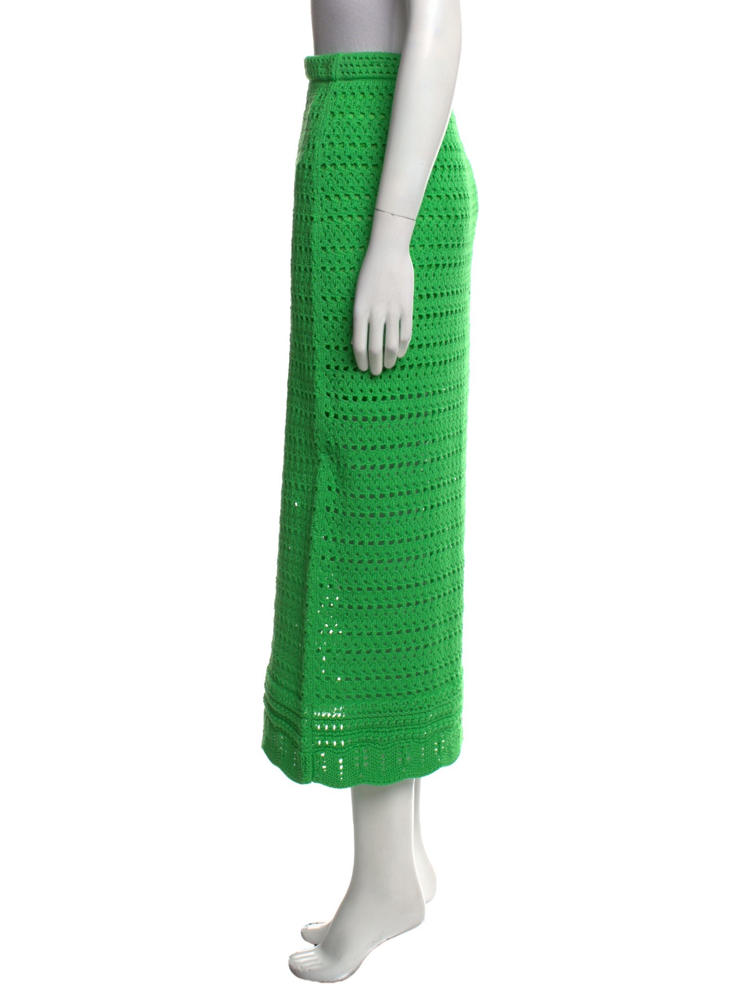 Simkhai Lasercut Accents Midi Length Skirt