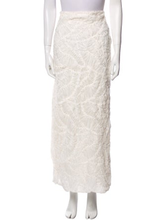 Simkhai Mesh Accents Long Skirt