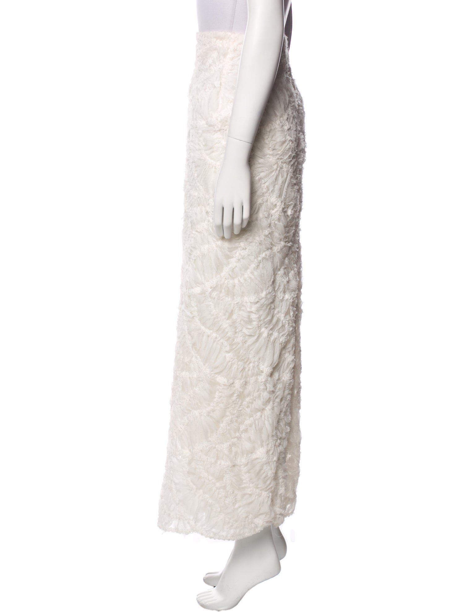 Simkhai Mesh Accents Long Skirt