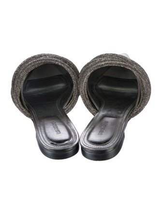 Simkhai Patent Leather Crystal Embellishments Mules