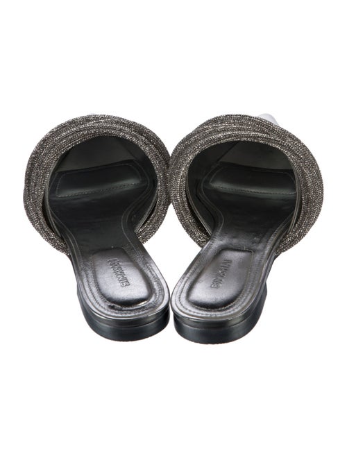 Simkhai Patent Leather Crystal Embellishments Mules