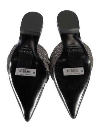 Simkhai Patent Leather Crystal Embellishments Mules