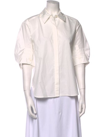 Simkhai Short Sleeve Button-Up Top