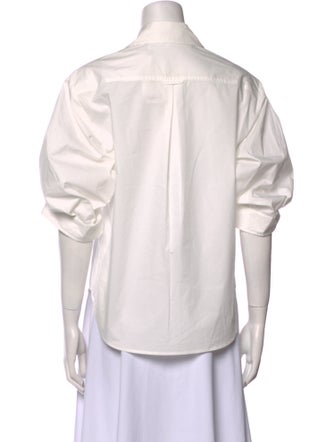 Simkhai Short Sleeve Button-Up Top