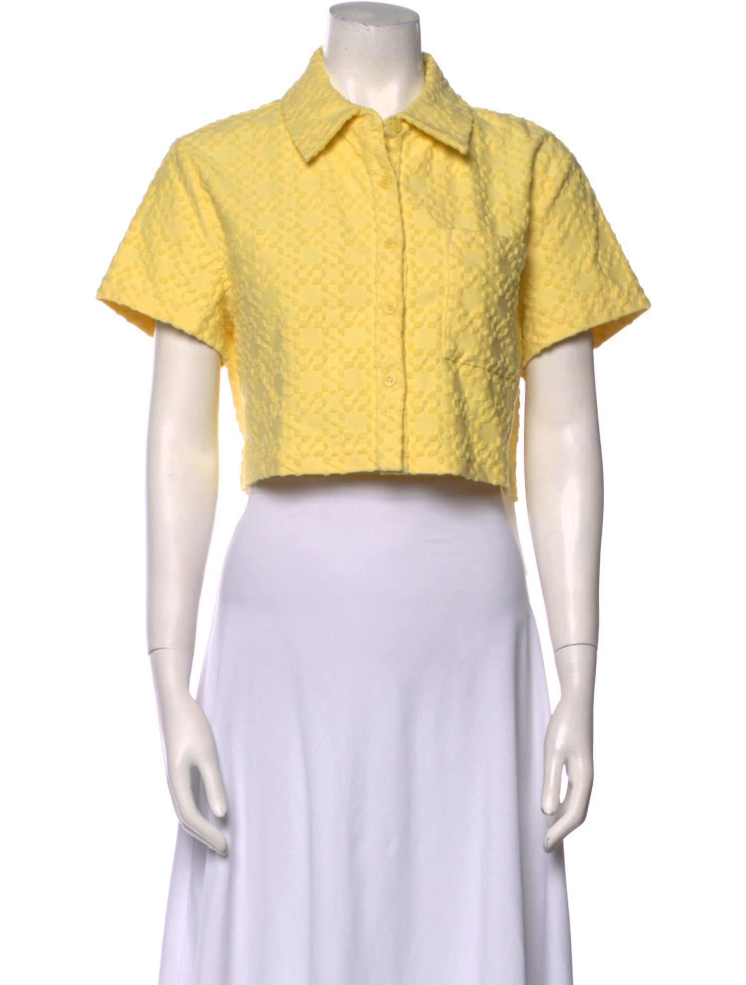 Simkhai Short Sleeve Crop Top