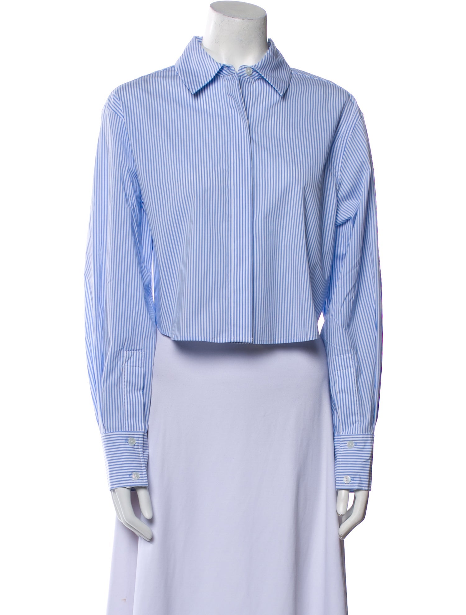 Simkhai Striped Long Sleeve Button-Up Top w/ Tags