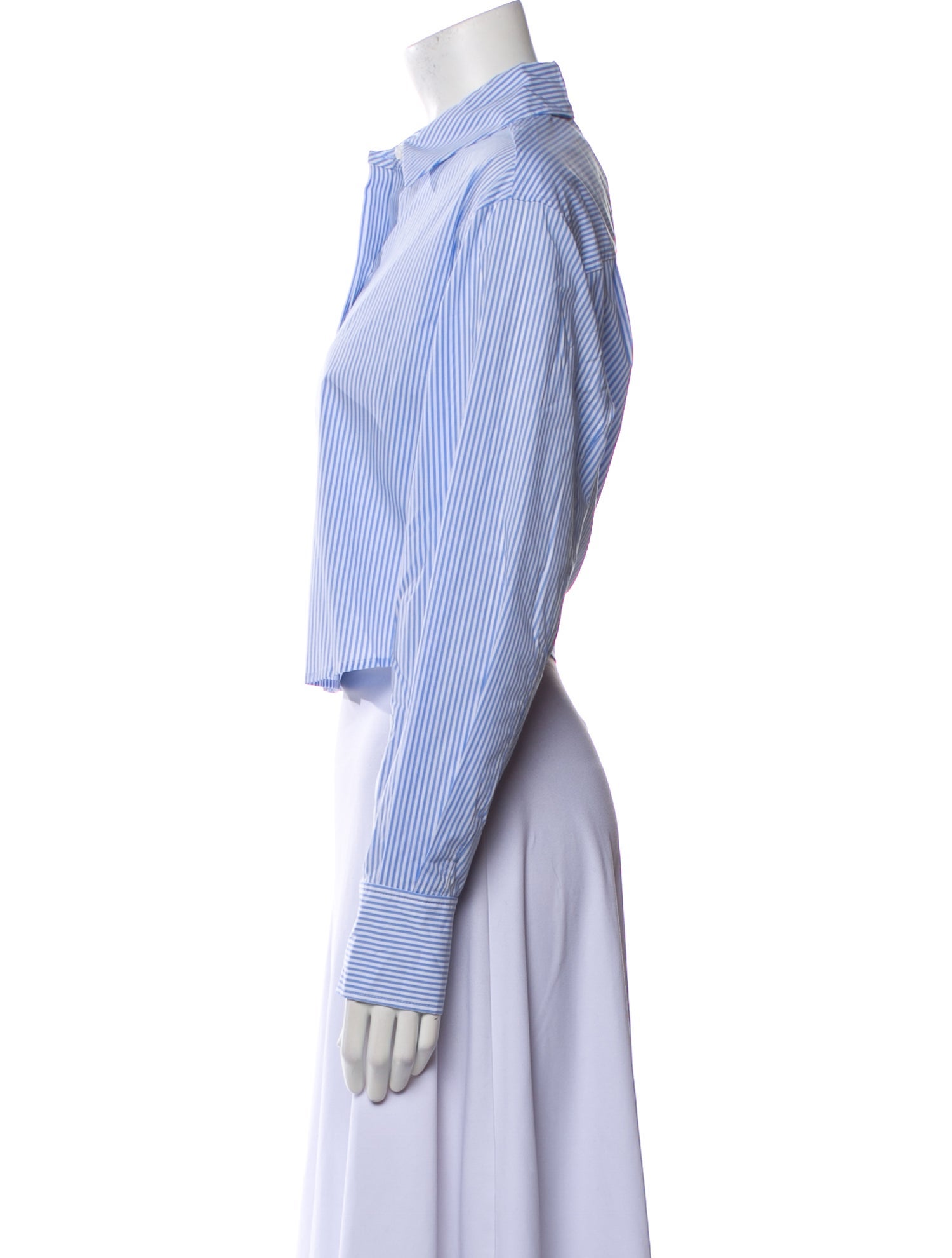 Simkhai Striped Long Sleeve Button-Up Top w/ Tags