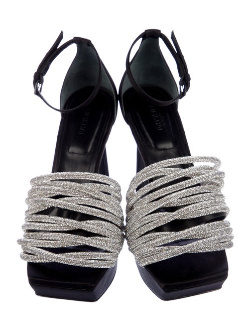 Simkhai Satin Crystal Embellishments Sandals