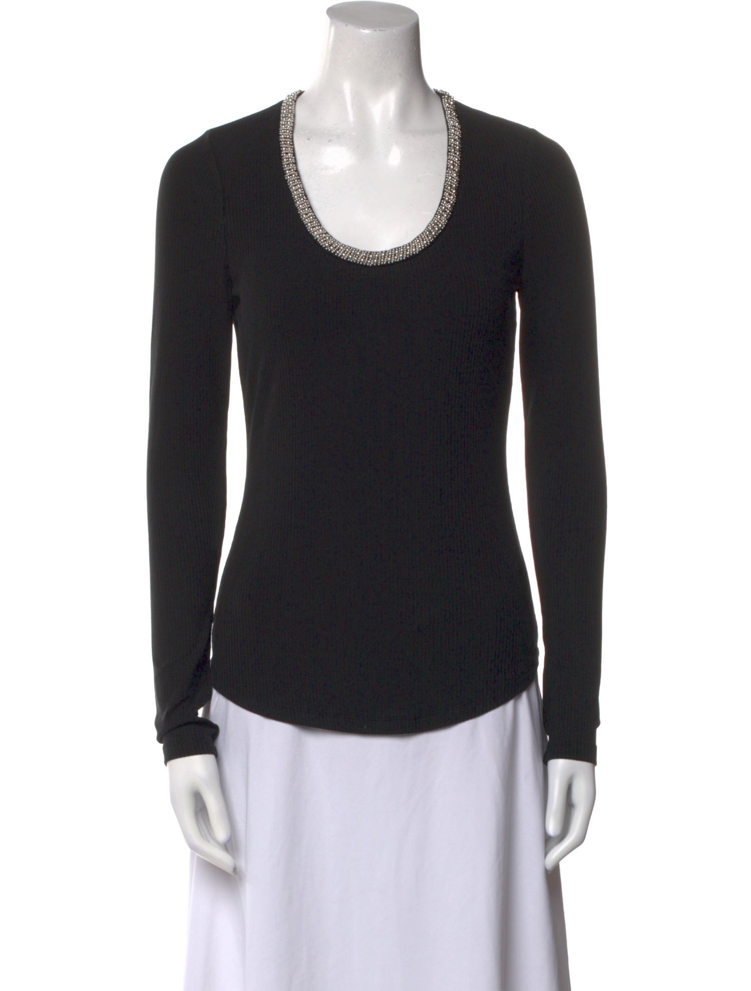 Simkhai Scoop Neck Long Sleeve Top