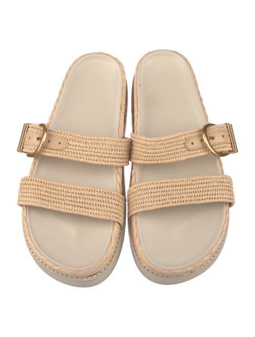 Simkhai Raffia Colorblock Pattern Espadrilles