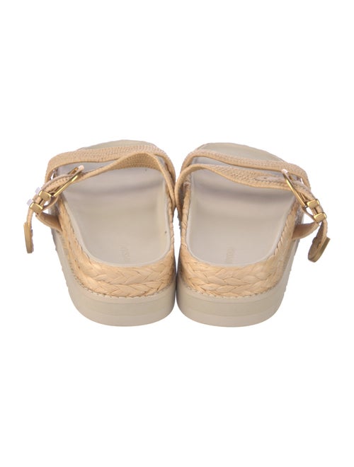 Simkhai Raffia Colorblock Pattern Espadrilles