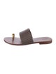 Simkhai Leather Colorblock Pattern Slides