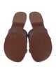 Simkhai Leather Colorblock Pattern Slides