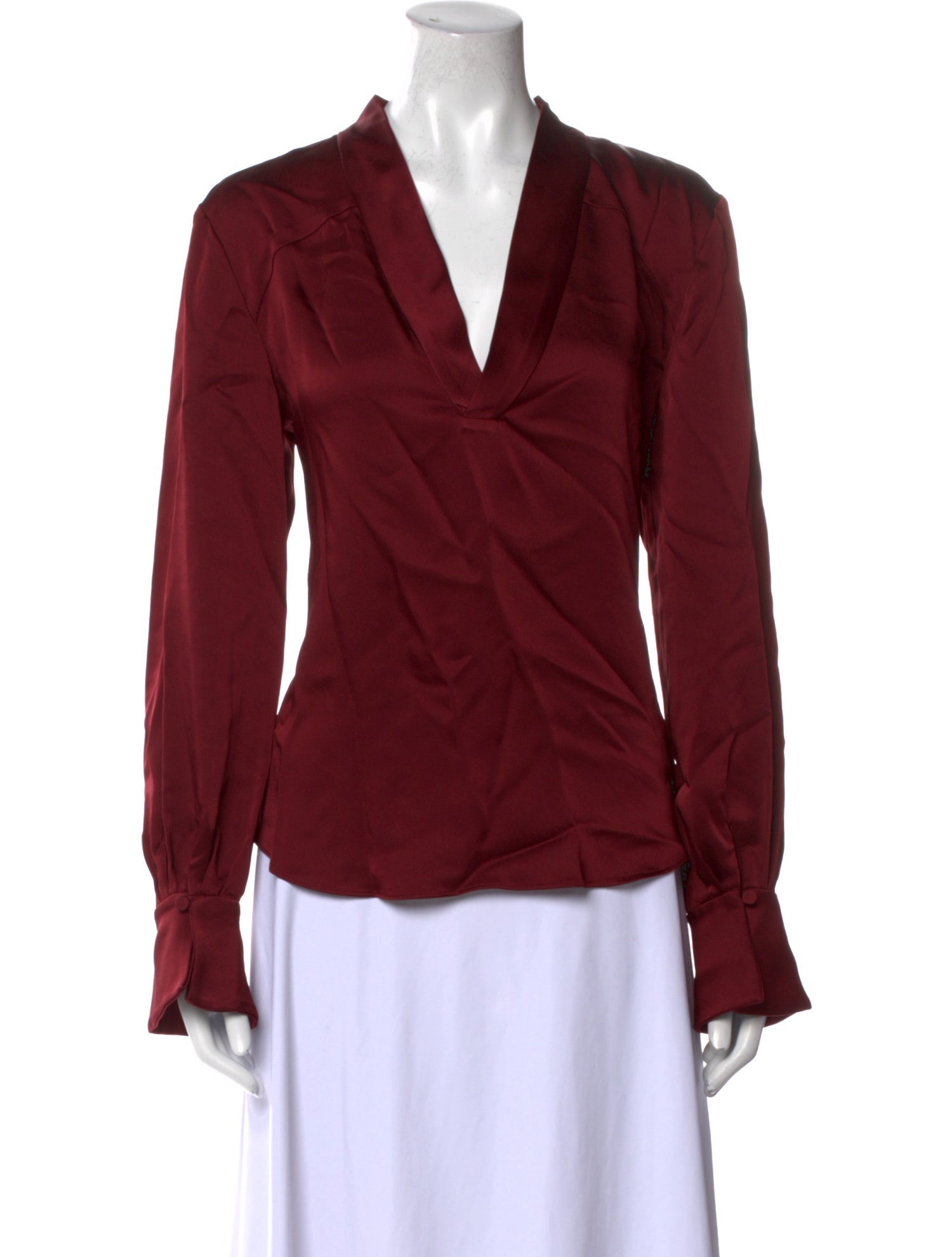 Simkhai V-Neck Long Sleeve Blouse