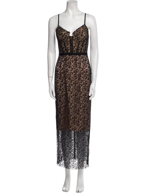 Simkhai Lace Pattern Midi Length Dress