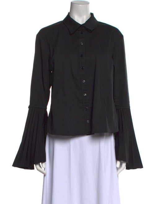 Simkhai Long Sleeve Button-Up Top