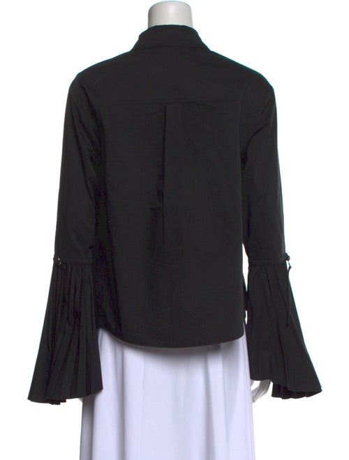 Simkhai Long Sleeve Button-Up Top