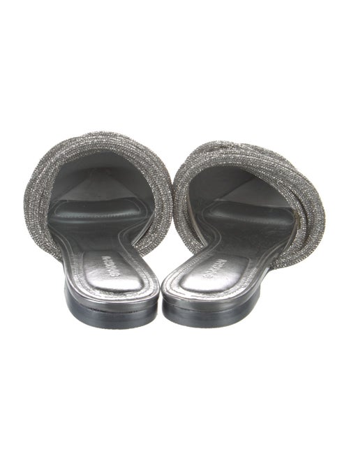 Simkhai Patent Leather Crystal Embellishments Mules