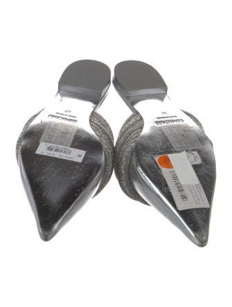 Simkhai Patent Leather Crystal Embellishments Mules