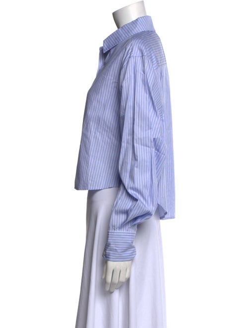 Simkhai Striped Long Sleeve Crop Top