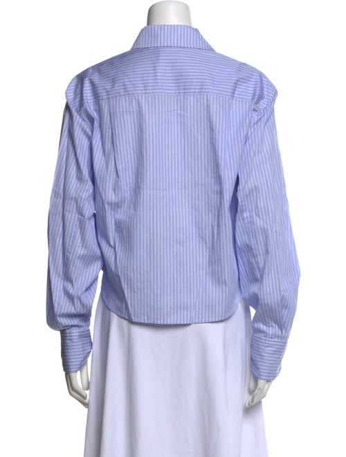 Simkhai Striped Long Sleeve Crop Top