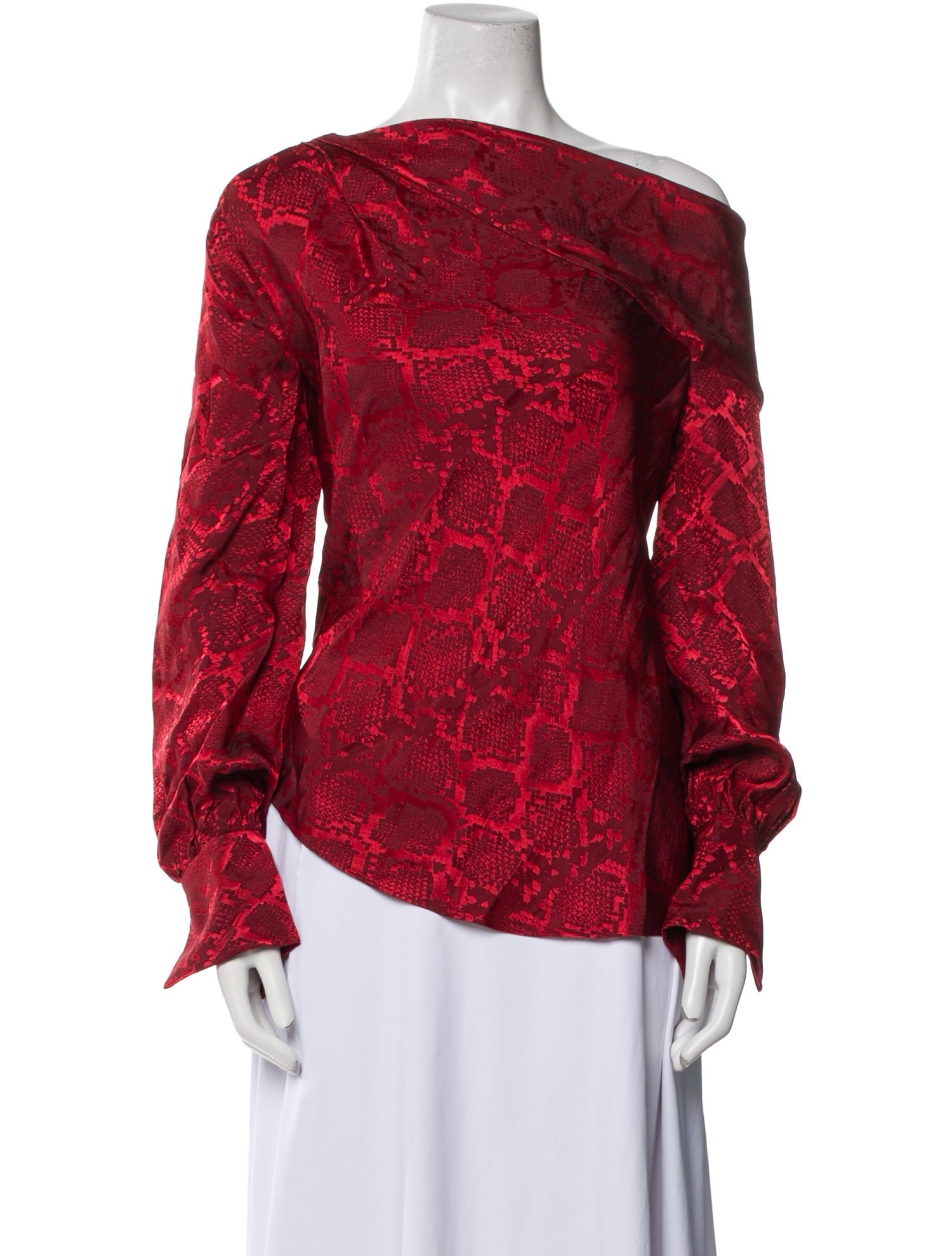 Simkhai Silk Animal Print Blouse w/ Tags